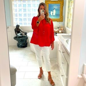 Zac & Rachel XL res blouse with sleeve detail